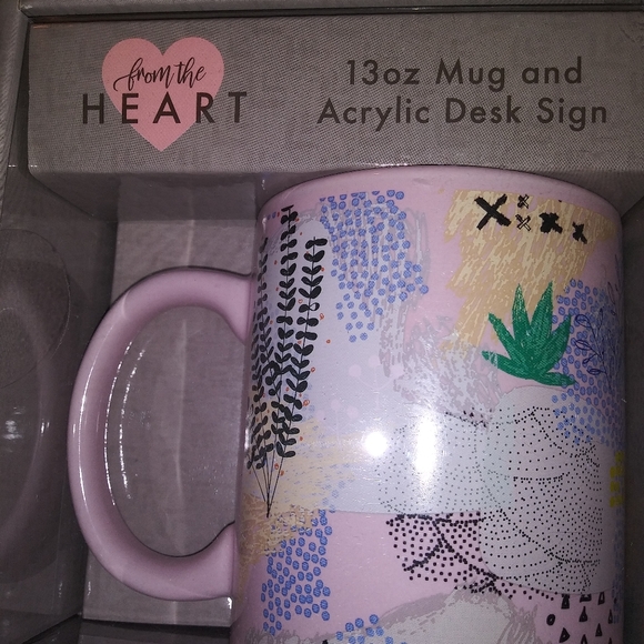 13 oz Mug & Acrylic Desk Sign Set NIB - Picture 3 of 4